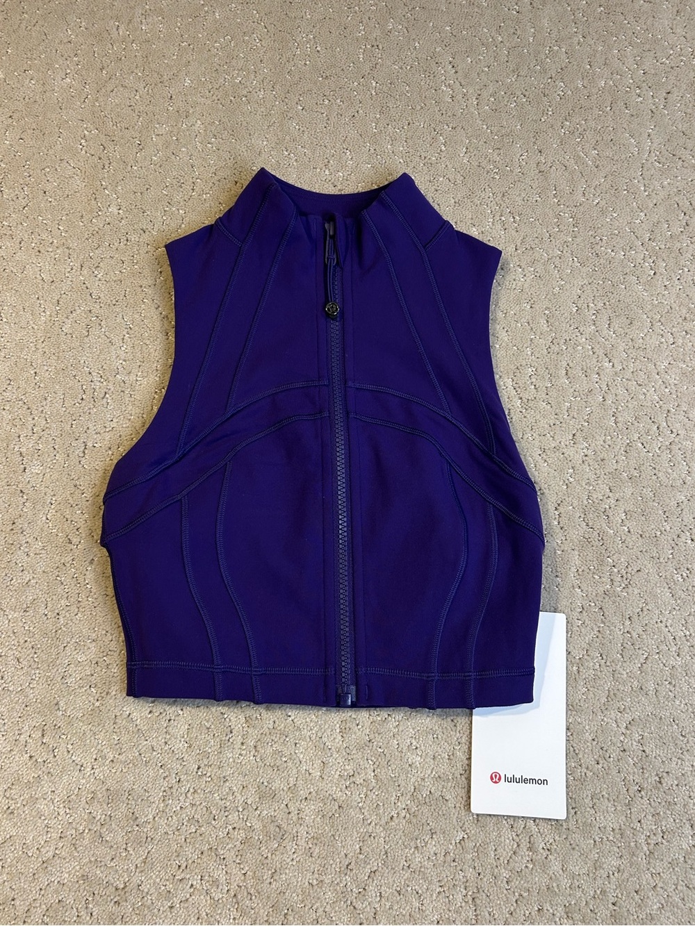 NWT Lululemon Women’s Define Cropped Full-Zip Tank *Luon CRPL Size 2